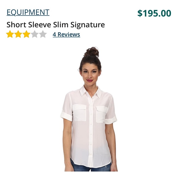 EQUIPMENT button down blouse